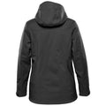 Black-Graphite Grey - Back - Stormtech Womens-Ladies Epsilon 2 Hooded Soft Shell Jacket