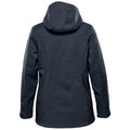 Navy-Graphite Grey - Back - Stormtech Womens-Ladies Epsilon 2 Hooded Soft Shell Jacket