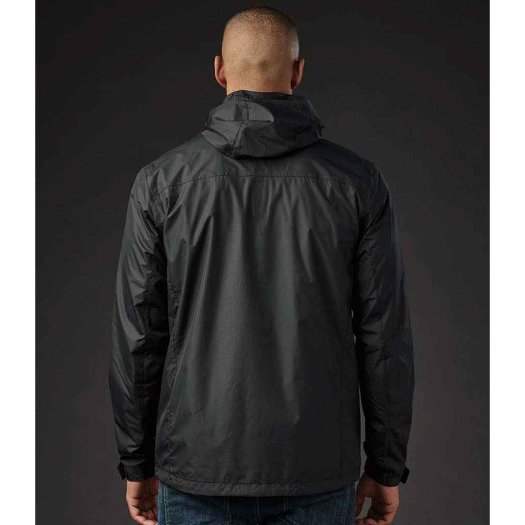 Black-Bright Red - Side - Stormtech Mens Olympia Soft Shell Jacket