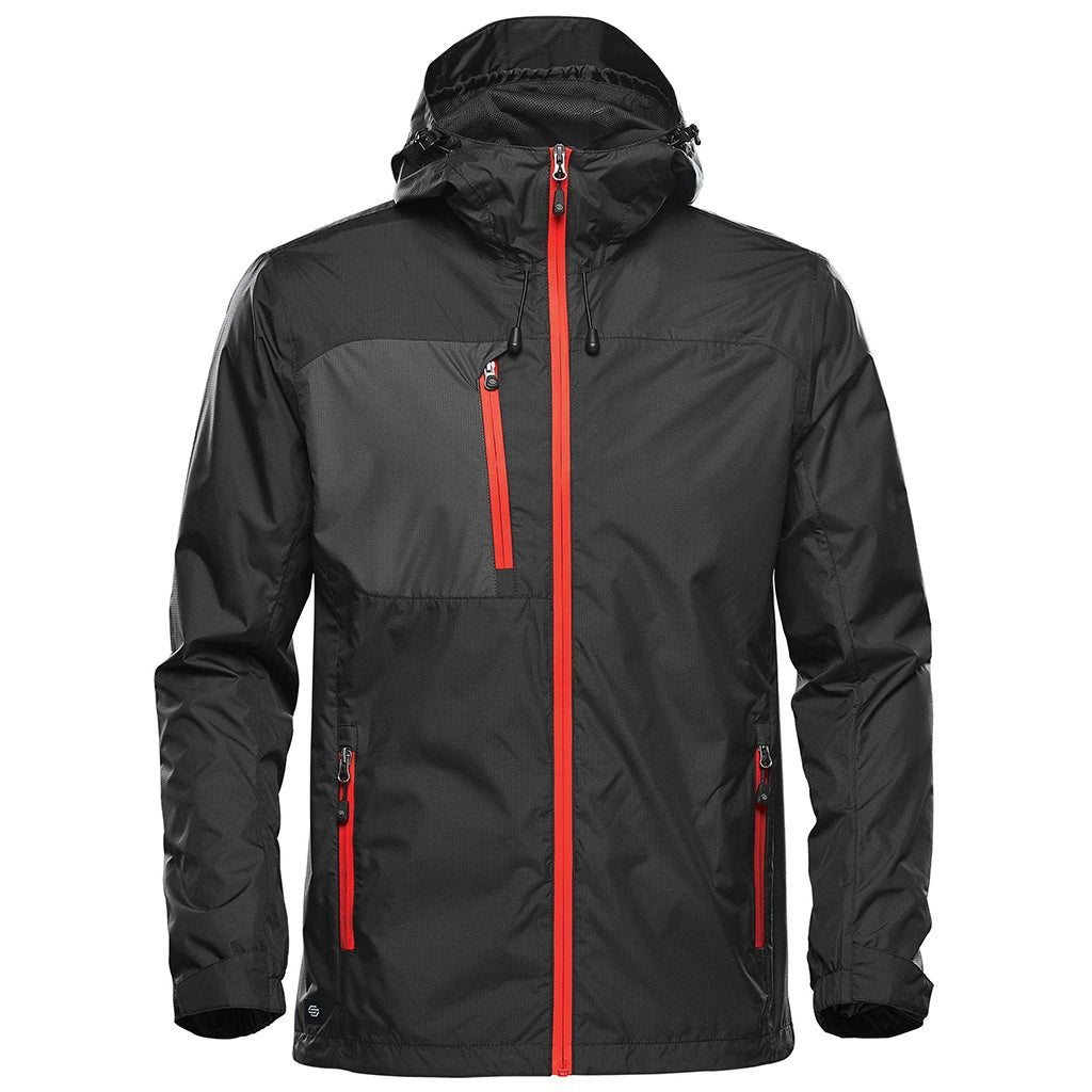 Black-Bright Red - Front - Stormtech Mens Olympia Soft Shell Jacket