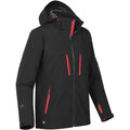 Black-Bright Red - Back - Stormtech Womens-Ladies Patrol Hooded Soft Shell Jacket