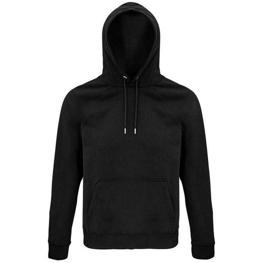 Black - Front - SOLS Unisex Adult Stellar Organic Hoodie