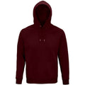 Burgundy - Front - SOLS Unisex Adult Stellar Organic Hoodie