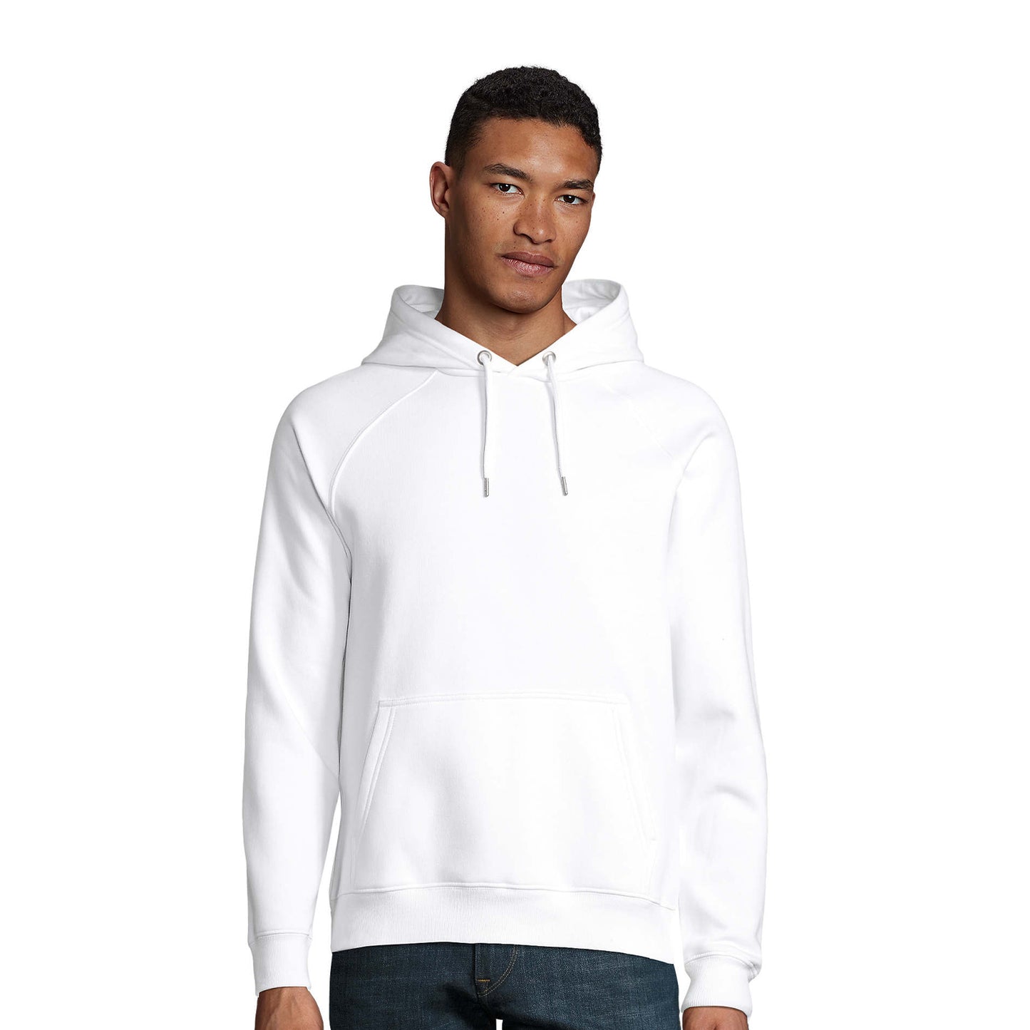 White - Lifestyle - SOLS Unisex Adult Stellar Organic Hoodie
