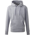 Grey Marl - Front - Anthem Unisex Adult Organic Hoodie