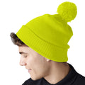 Fluorescent Orange - Front - Beechfield Snowstar Thermal Beanie