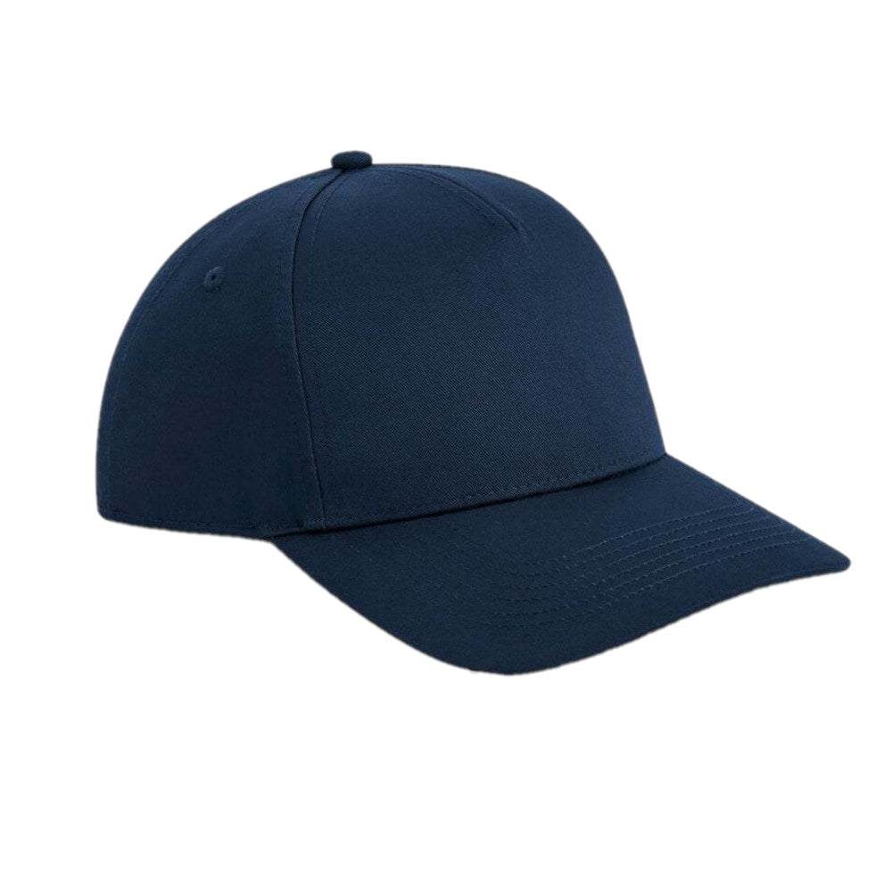 Navy - Front - Beechfield Urbanwear 5 Panel Snapback Cap