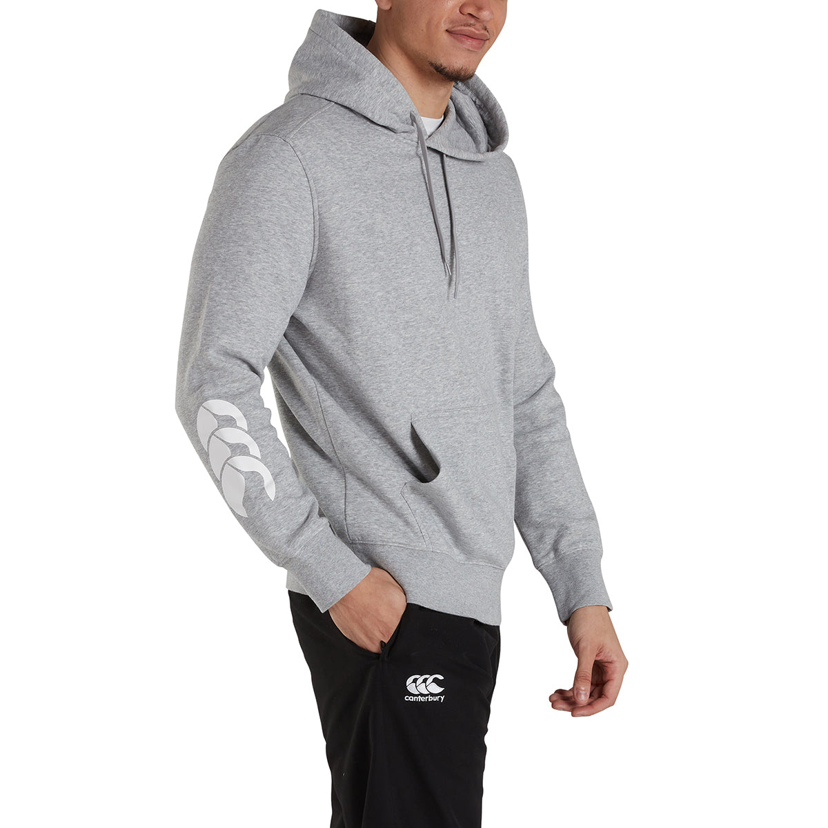 Grey Marl - Back - Canterbury Unisex Adult Club Hoodie