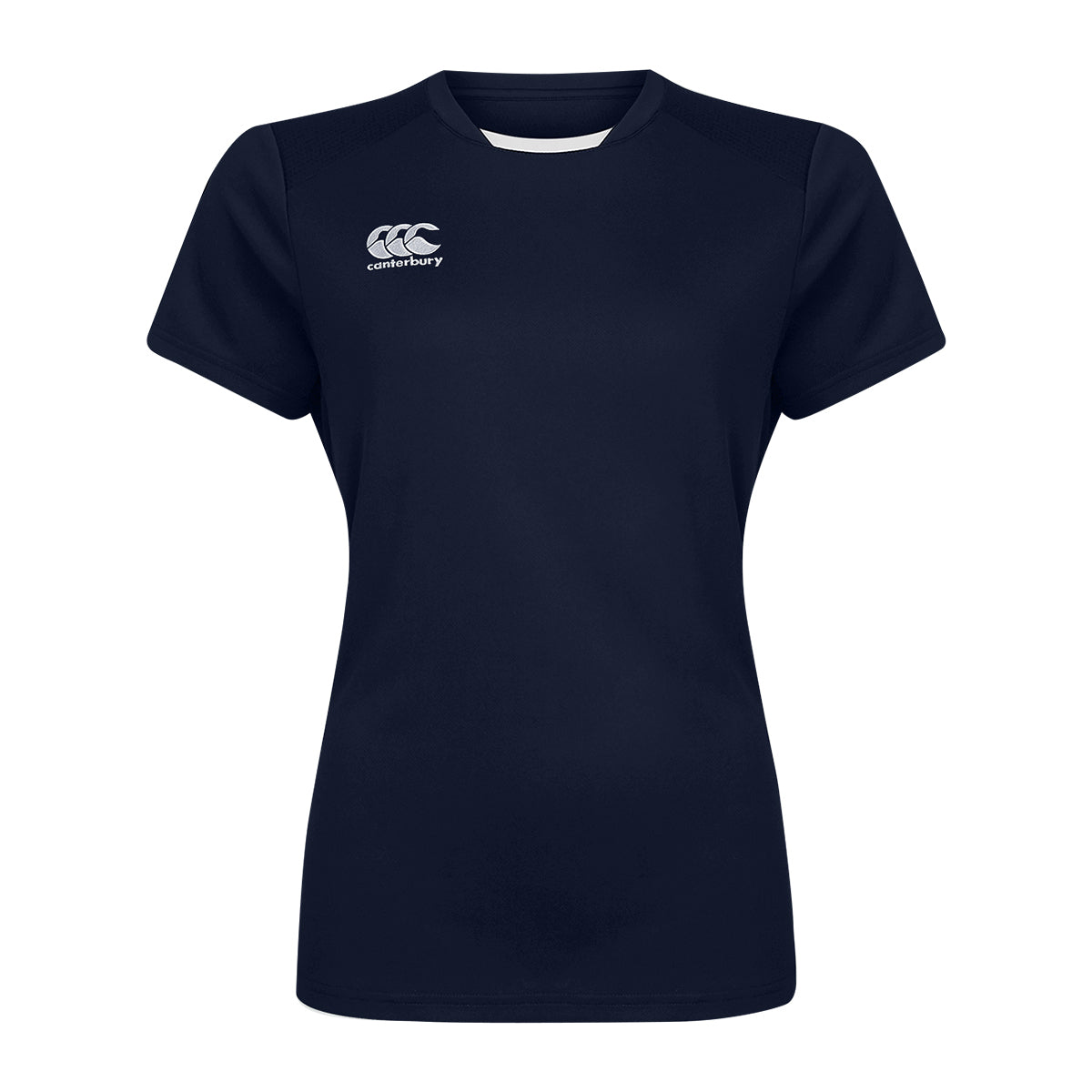 Navy - Front - Canterbury Womens-Ladies Club Dry T-Shirt