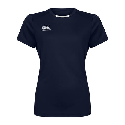 Navy - Front - Canterbury Womens-Ladies Club Dry T-Shirt