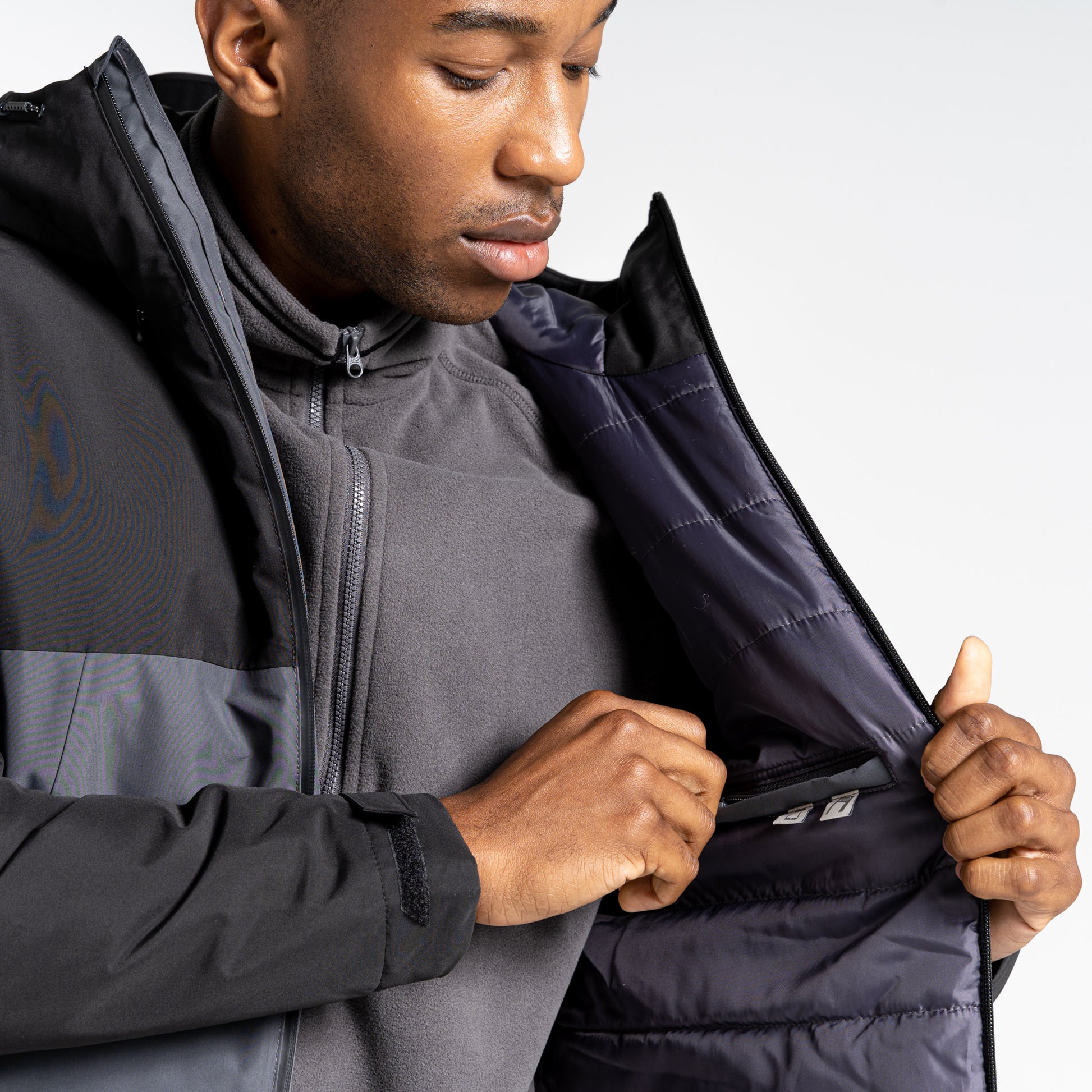 Carbon Grey-Black - Pack Shot - Craghoppers Unisex Adult Expert Thermic Insulated Jacket