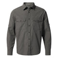 Carbon Grey - Front - Craghoppers Mens Expert Kiwi Long-Sleeved Shirt