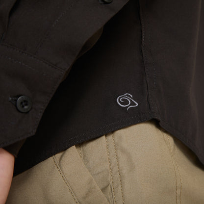 Black - Lifestyle - Craghoppers Mens Expert Kiwi Long-Sleeved Shirt