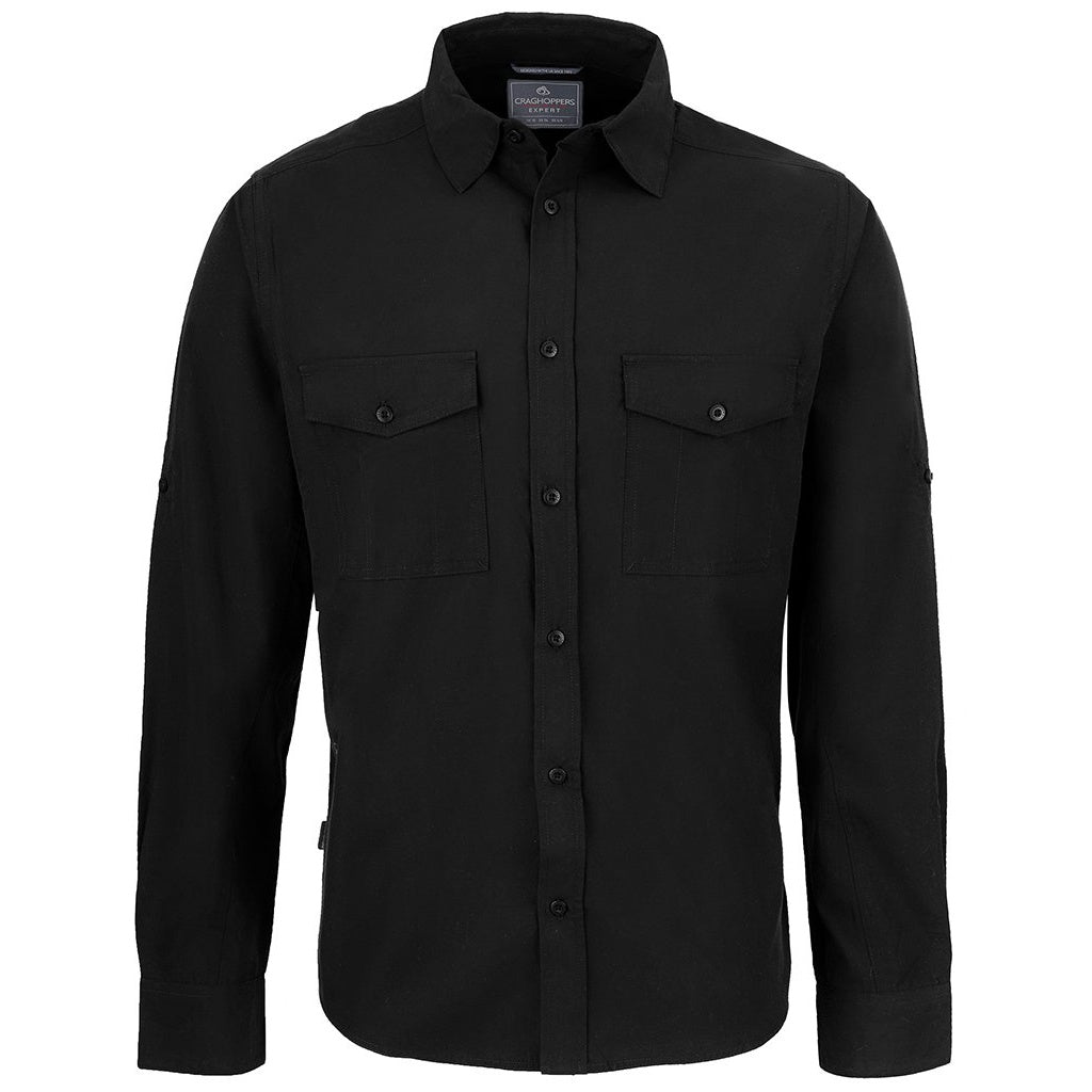 Black - Front - Craghoppers Mens Expert Kiwi Long-Sleeved Shirt