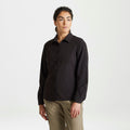 Black - Back - Craghoppers Womens-Ladies Expert Kiwi Long-Sleeved Shirt