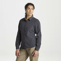 Carbon Grey - Back - Craghoppers Womens-Ladies Expert Kiwi Long-Sleeved Shirt