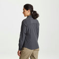 Carbon Grey - Side - Craghoppers Womens-Ladies Expert Kiwi Long-Sleeved Shirt