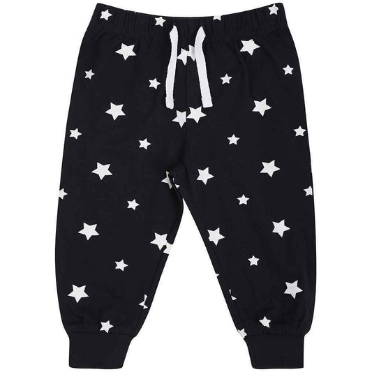 Navy-White - Front - Larkwood Baby Lounge Pants