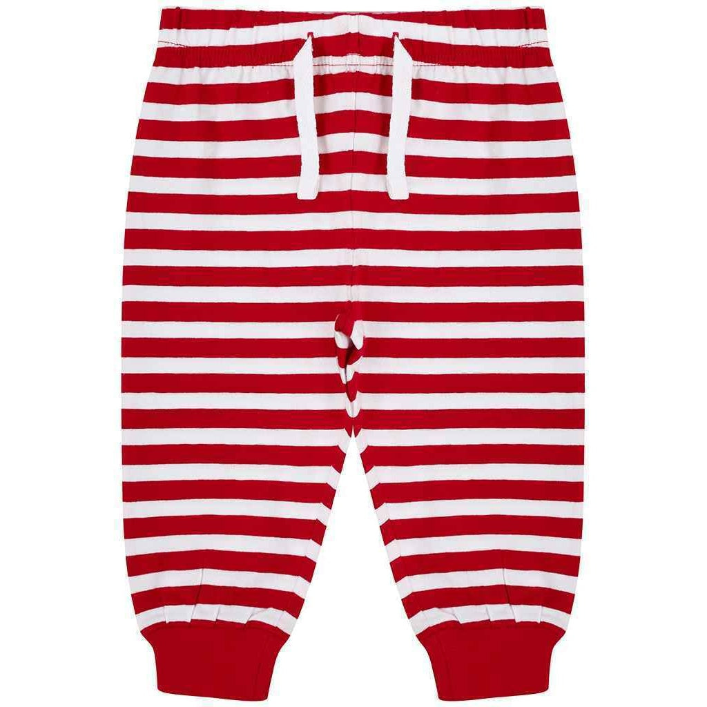Red-White - Front - Larkwood Baby Lounge Pants