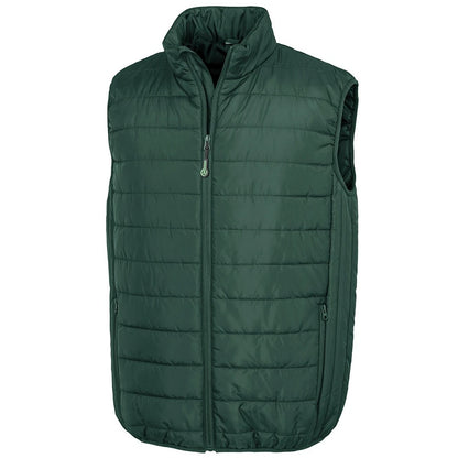 Bottle Green - Front - Result Mens Promo Core Padded Body Warmer