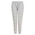 Heather Grey - Front - SF Womens-Ladies Stars Lounge Pants