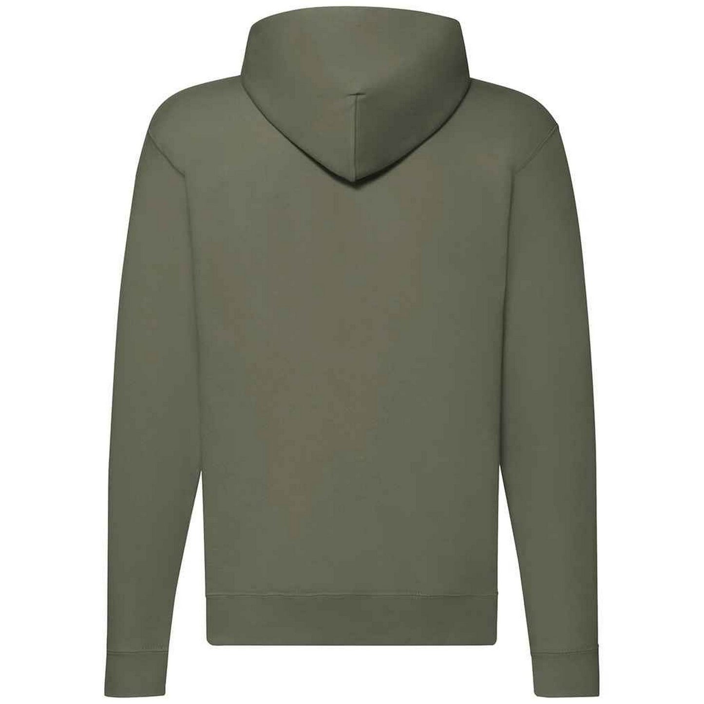 Classic Olive - Front - Fruit Of The Loom Mens Classic Zipped Hoodie