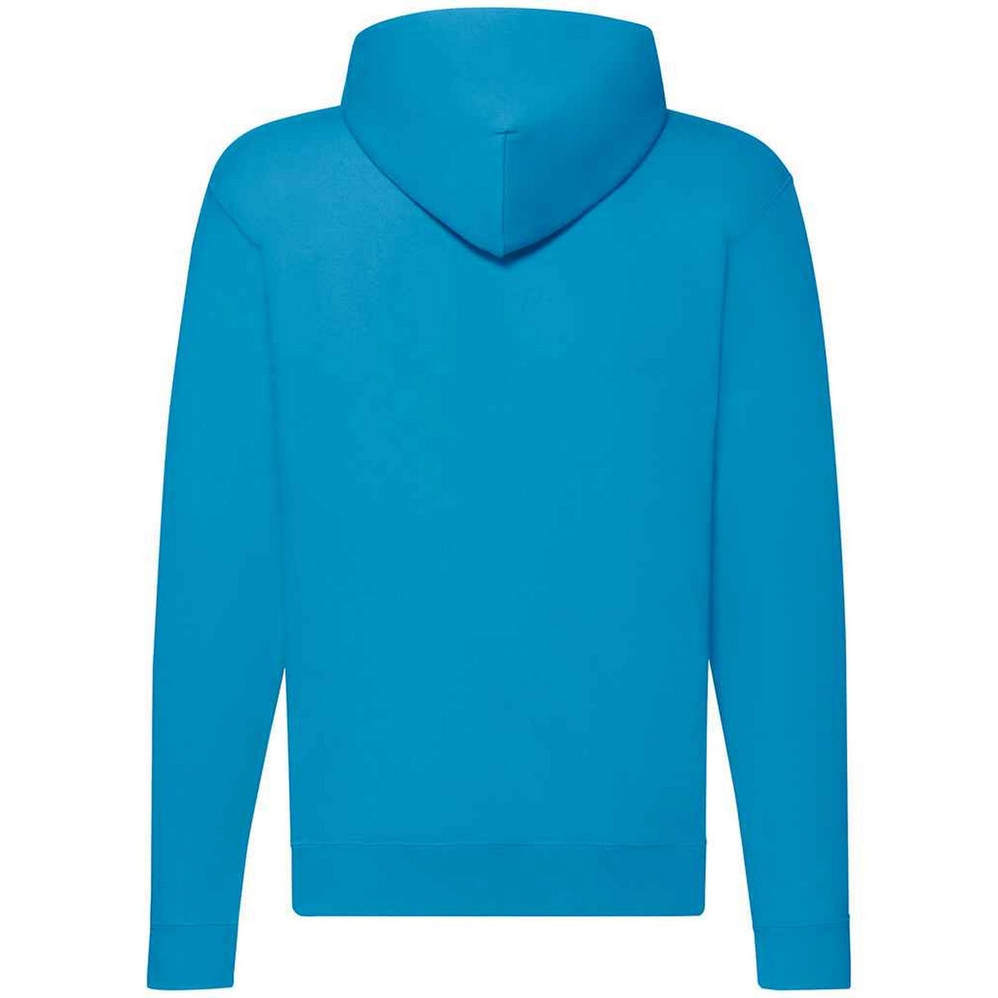 Azure - Front - Fruit Of The Loom Mens Classic Zipped Hoodie