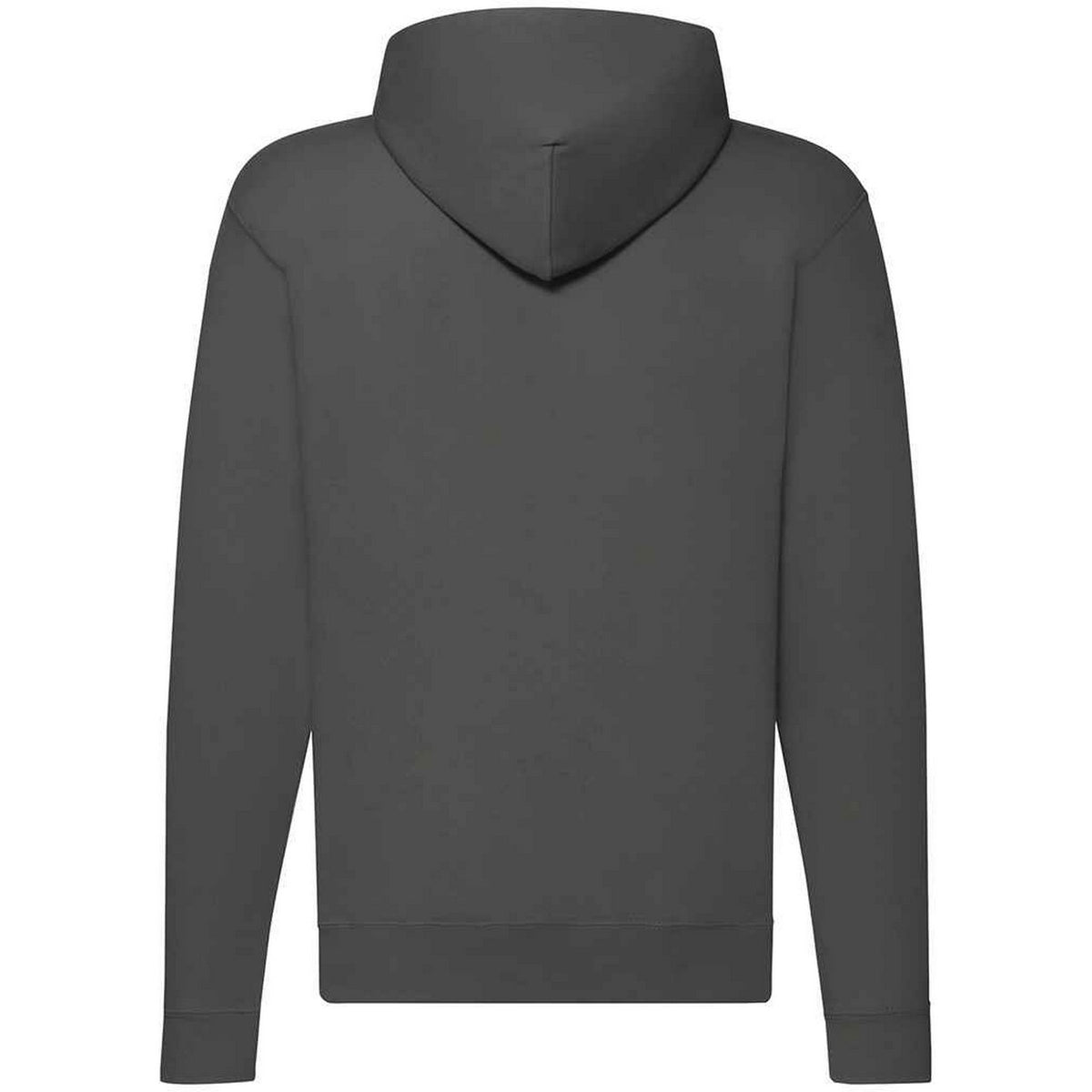 Light Graphite - Front - Fruit Of The Loom Mens Classic Zipped Hoodie