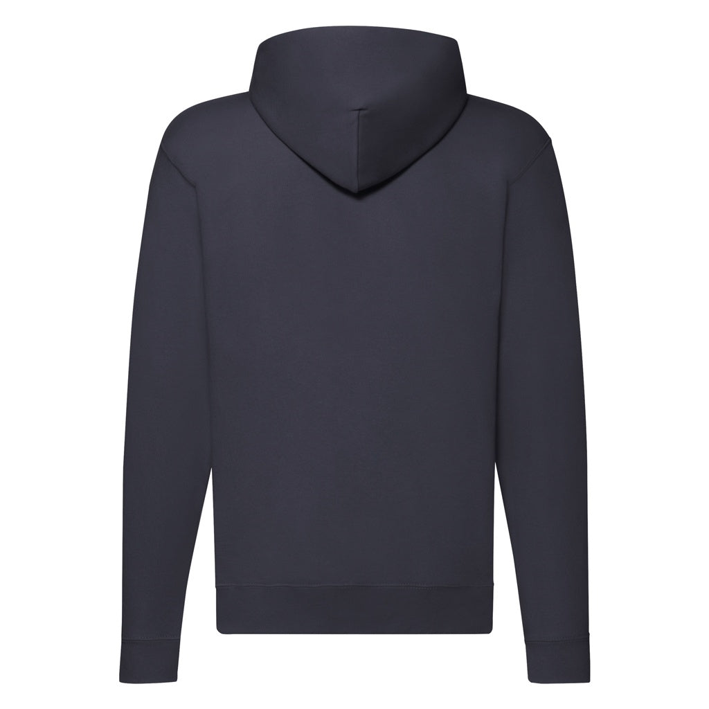 Deep Navy - Back - Fruit Of The Loom Mens Classic Zipped Hoodie