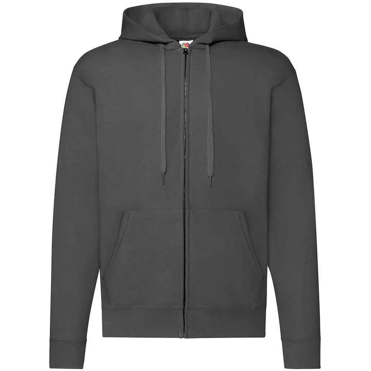Light Graphite - Back - Fruit Of The Loom Mens Classic Zipped Hoodie