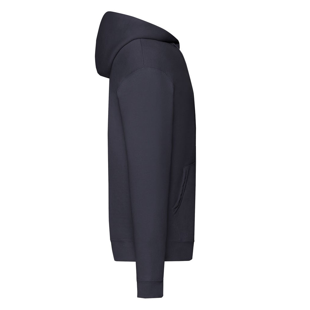 Deep Navy - Side - Fruit Of The Loom Mens Classic Zipped Hoodie