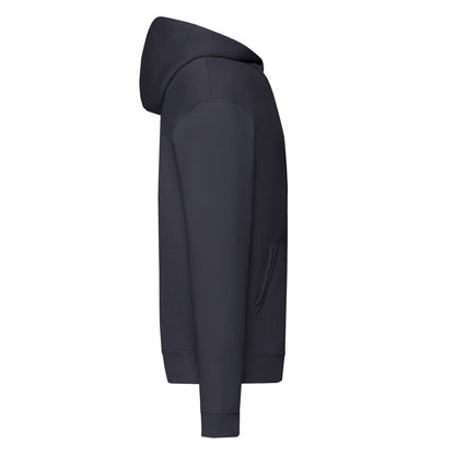Deep Navy - Side - Fruit Of The Loom Mens Classic Zipped Hoodie