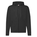 Black - Front - Fruit of the Loom Mens Classic Zipped Hoodie