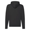 Black - Back - Fruit of the Loom Mens Classic Zipped Hoodie