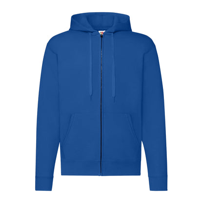 Royal Blue - Front - Fruit Of The Loom Mens Classic Zipped Hoodie