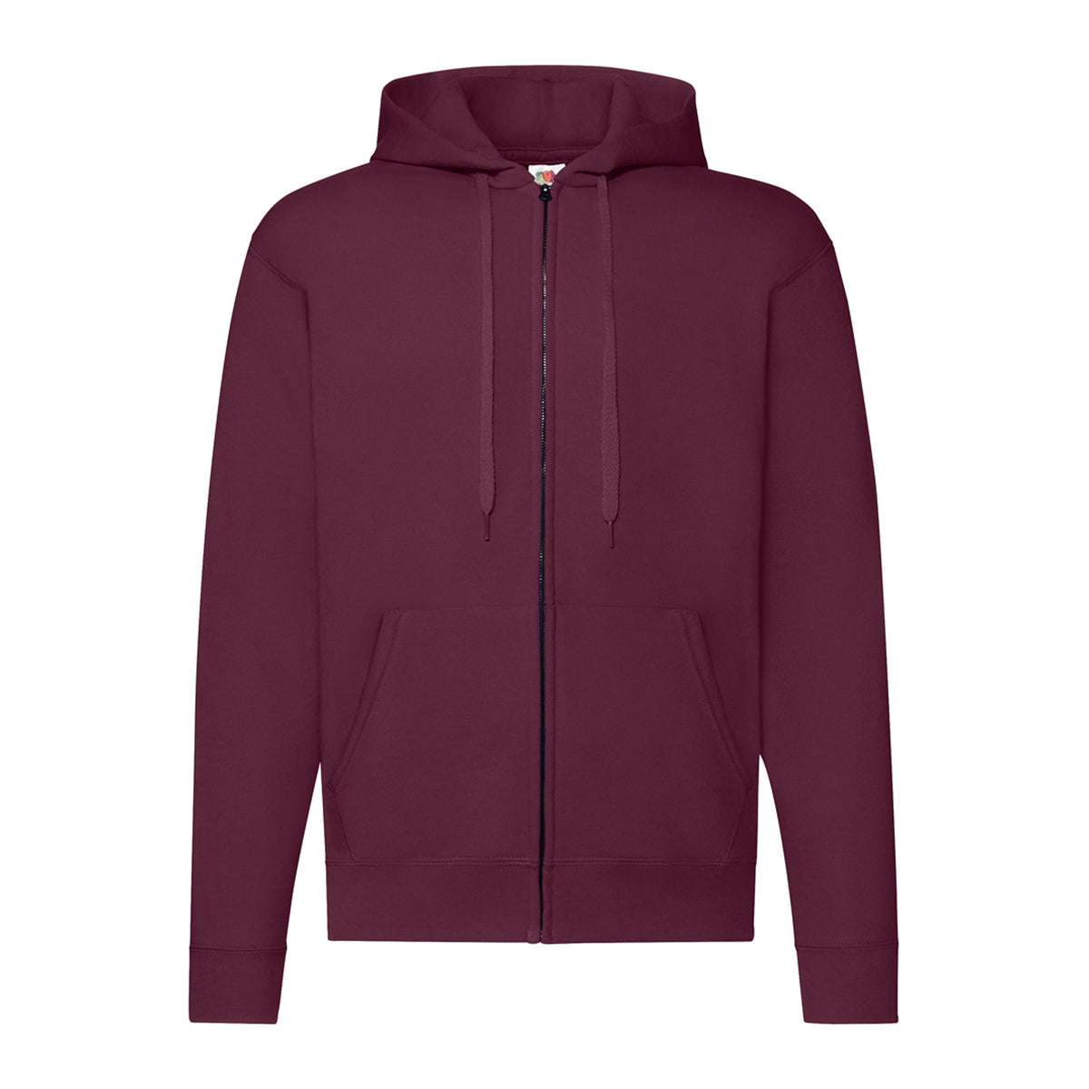Burgundy - Front - Fruit Of The Loom Mens Classic Zipped Hoodie