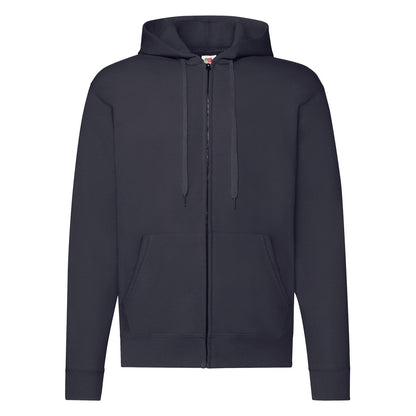Deep Navy - Front - Fruit Of The Loom Mens Classic Zipped Hoodie