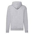 Heather Grey - Back - Fruit of the Loom Mens Classic Heather Zipped Hoodie