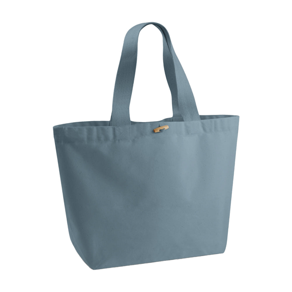 Dusty Blue - Front - Westford Mill EarthAware Organic Marina Tote