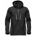Black-Carbon - Front - Stormtech Mens Patrol Hooded Soft Shell Jacket