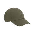 Olive Green - Front - Beechfield Unisex Adult 6 Panel Cap