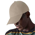 Sand - Back - Beechfield Unisex Adult 6 Panel Cap