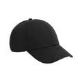 Black - Front - Beechfield Unisex Adult 6 Panel Cap