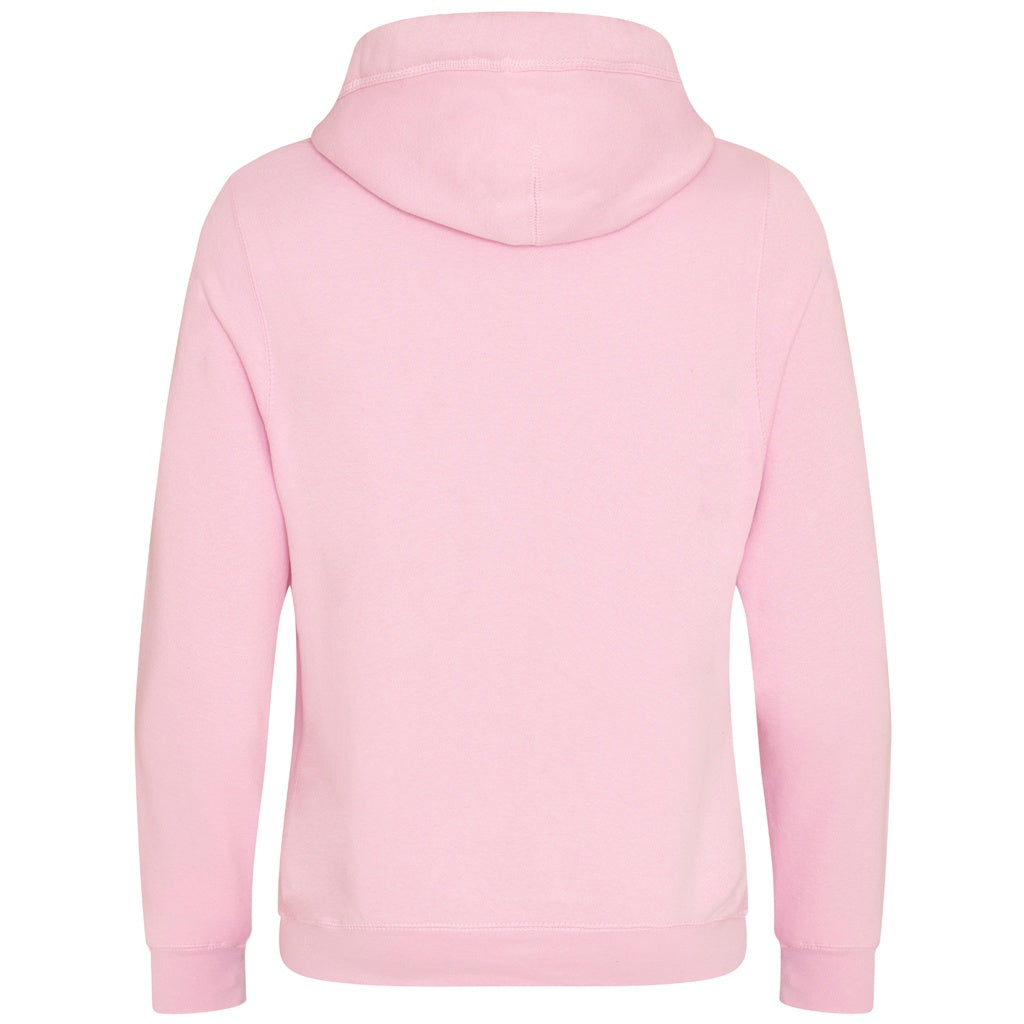 Baby Pink - Back - Awdis Unisex Adult Cross Neck Hoodie