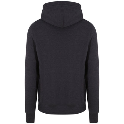 Black Smoke - Side - Awdis Unisex Adult Cross Neck Hoodie