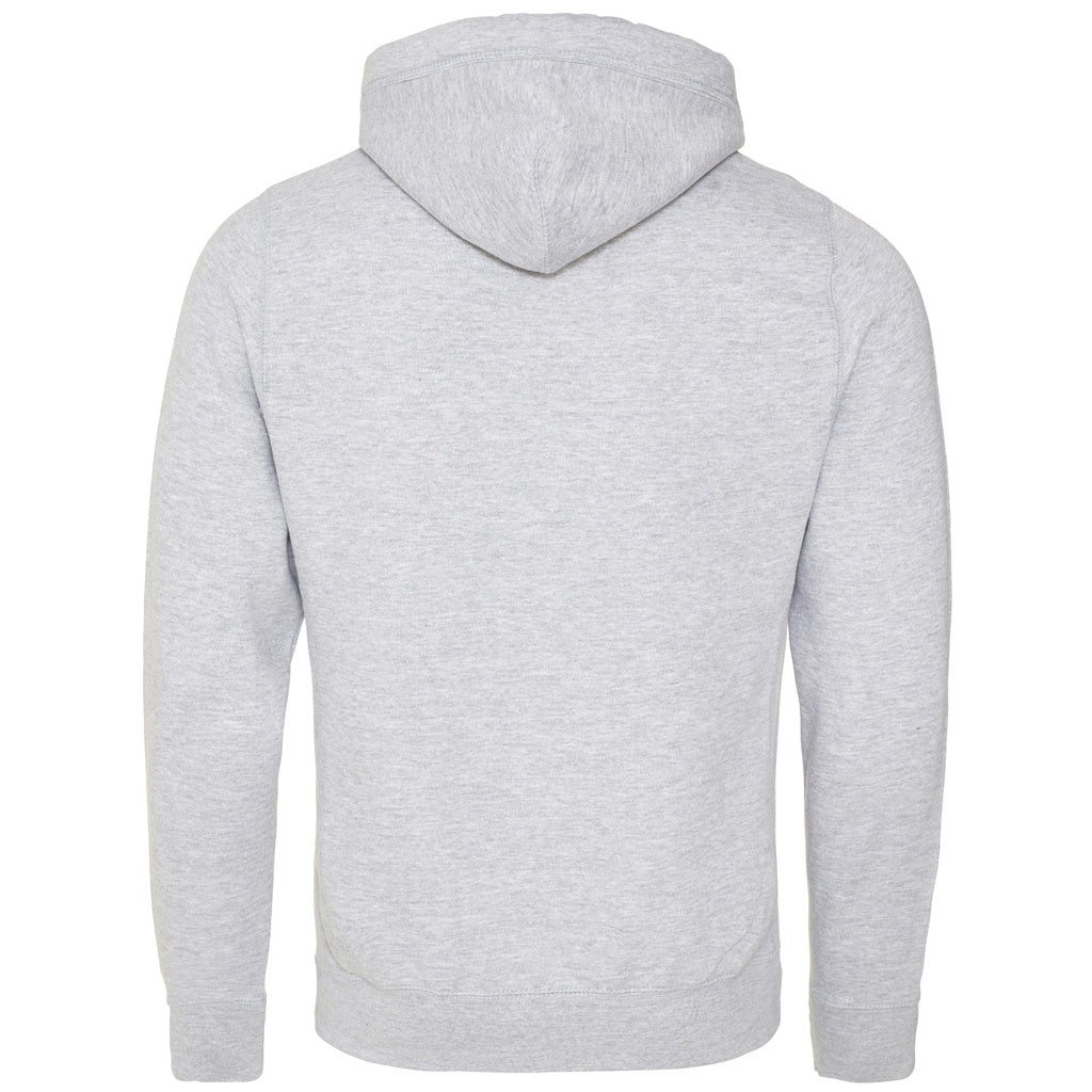 Heather Grey - Side - Awdis Unisex Adult Cross Neck Hoodie