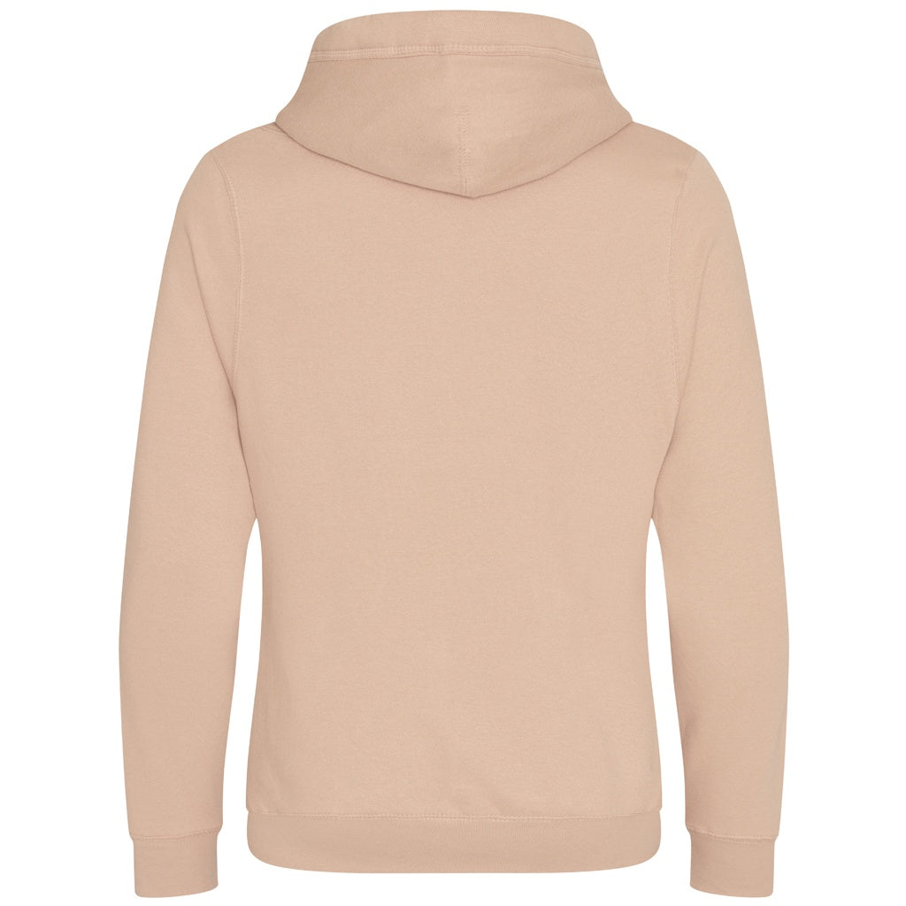 Nude - Back - Awdis Unisex Adult Cross Neck Hoodie
