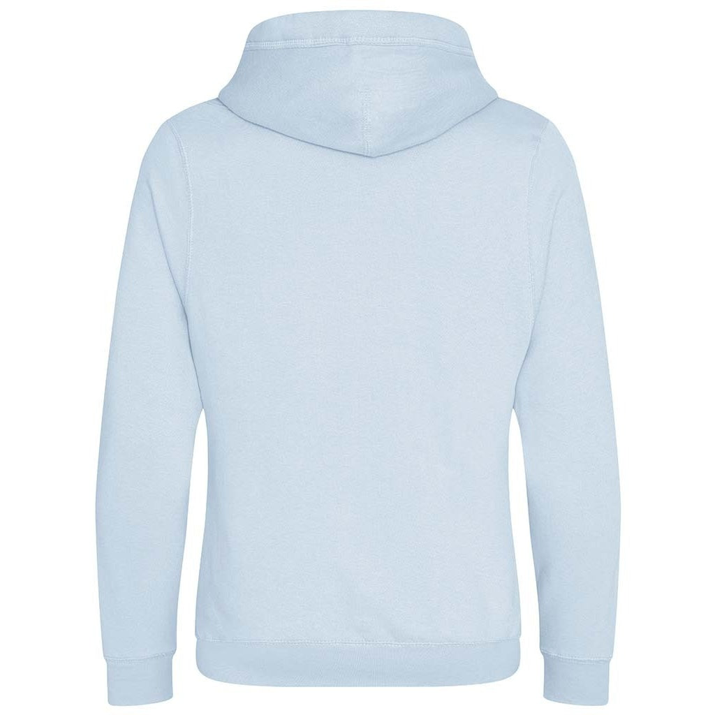 Sky Blue - Side - Awdis Unisex Adult Cross Neck Hoodie