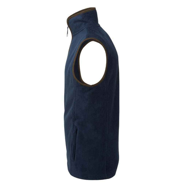 Navy-Brown - Lifestyle - Premier Mens Artisan Fleece Gilet