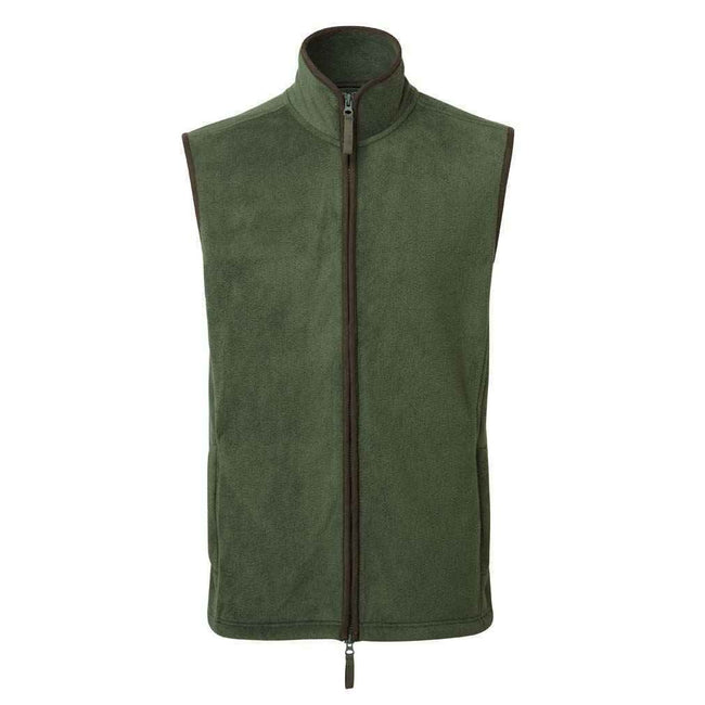 Moss Green-Brown - Front - Premier Mens Artisan Fleece Gilet